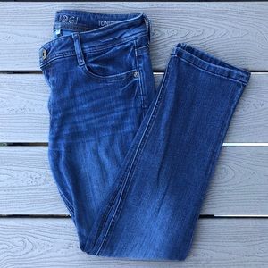 high rise cropped jeans